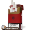 Atis Ardent King Size cigarettes, 20-stick hinge-lid box, single pack front view