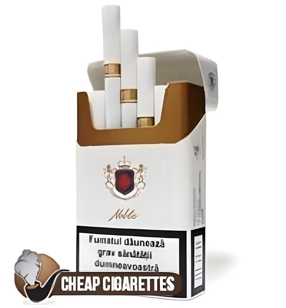 Atis Noble White King Size cigarettes, 20-stick hinge-lid box, front view