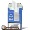 Bond Street Special Blue Super Slims cigarettes, 20-stick hinge-lid box, front view
