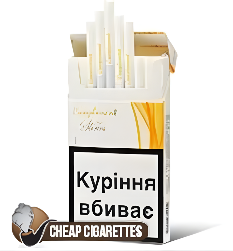 Compliment 1 White Super Slims cigarettes, 20-stick box, front view