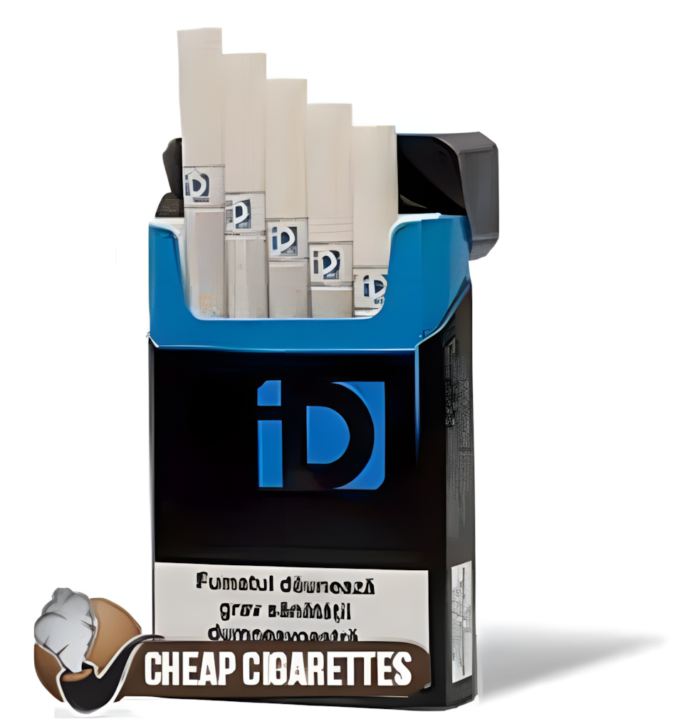 Davidoff iD Blue King Size cigarettes, 20-stick flip-top box, front view