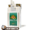 Doina Menthol Red King Size cigarettes, 20-stick hinge-lid box, single pack front view