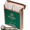 Dunhill International Menthol Red King Size cigarettes, 20-stick hinge-lid box, front view