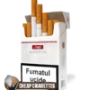 Focus Red King Size cigarettes, 20-stick hinge-lid box, front view