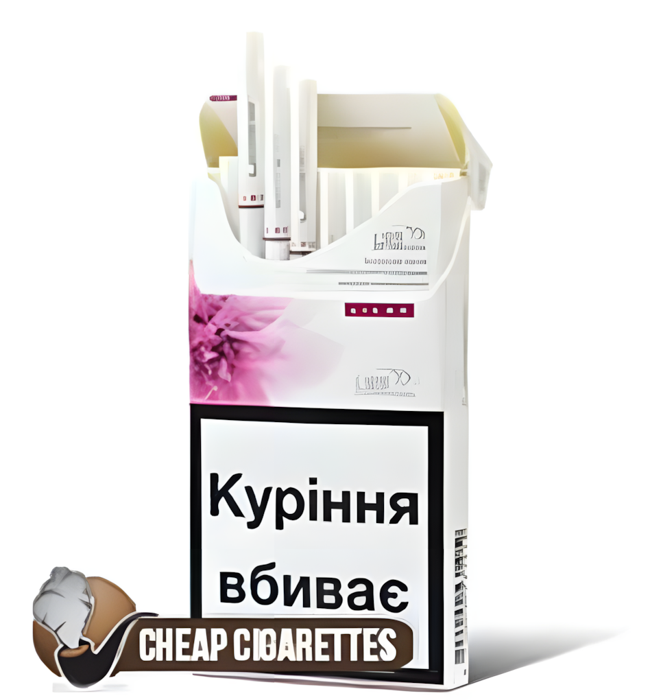 Glamour Lilac Silver Super Slims cigarettes, 20-stick slim box, single pack front view