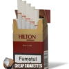 Hilton Original Non-Filter King Size cigarettes, 20-stick hinge-lid box, single pack front view