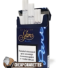 Karelia Party Slims cigarettes, 20-stick box, single pack front view