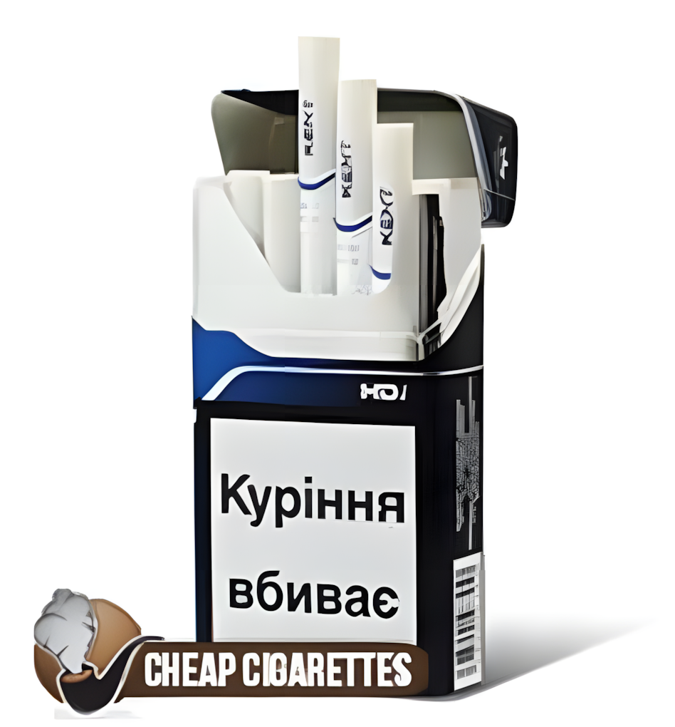 Kent HDi Blue Compact cigarettes, 20-stick box, single pack front view