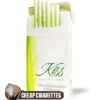 Kiss Fresh Apple Super Slims cigarettes, 20-stick hinge-lid box, front view
