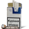 LD Blue King Size cigarettes, 20-stick flip-top pack, front view