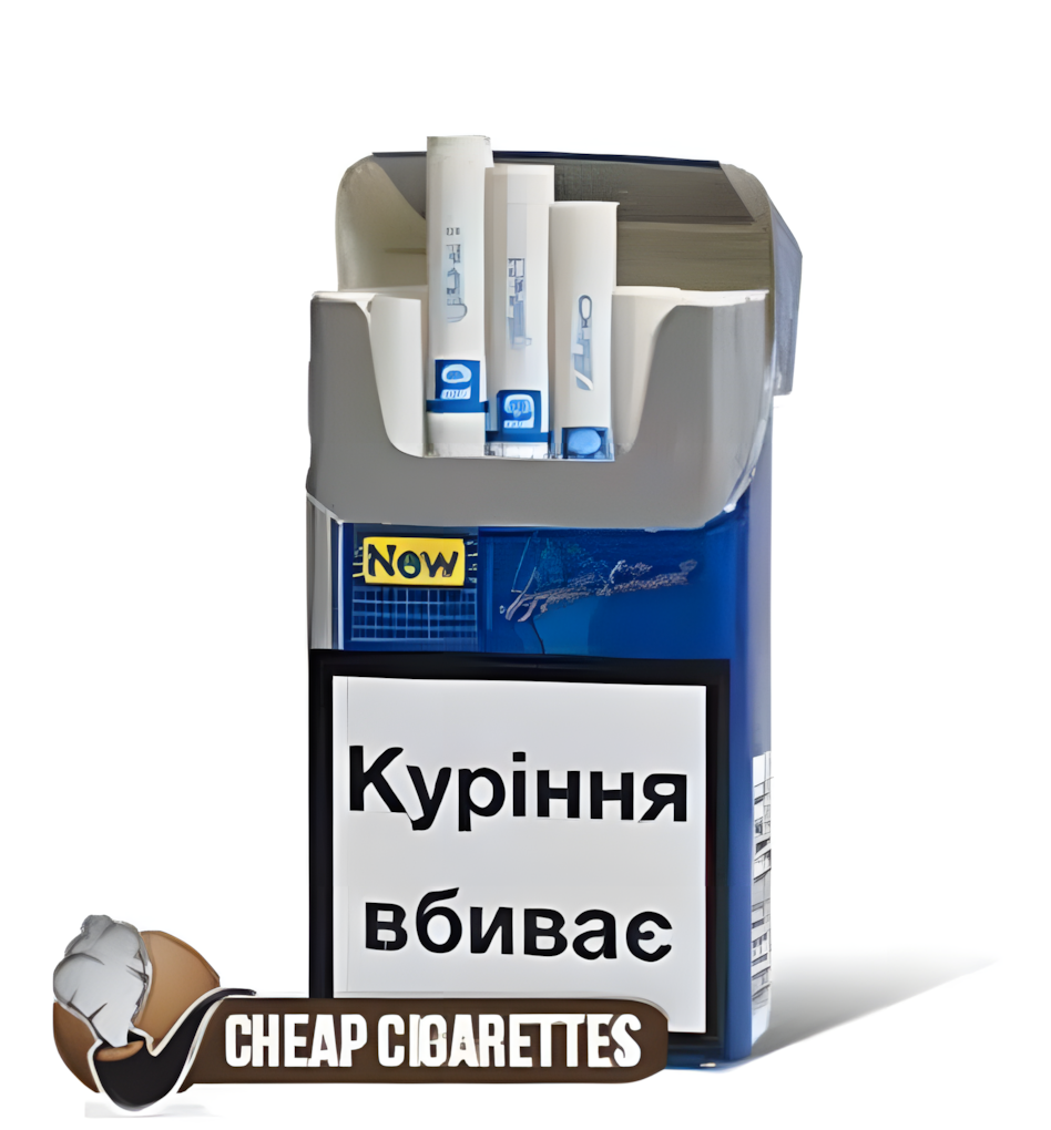 LD Blue Compact cigarettes, 20-stick box, single pack front view