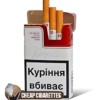 LD Red King Size cigarettes, 20-stick hinge-lid box, front view