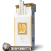 LD Ultra Slims cigarettes, 20-stick pack, single pack front view