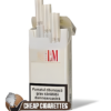 L&M Coral White Slims cigarettes, 20-stick pack, front of the pack