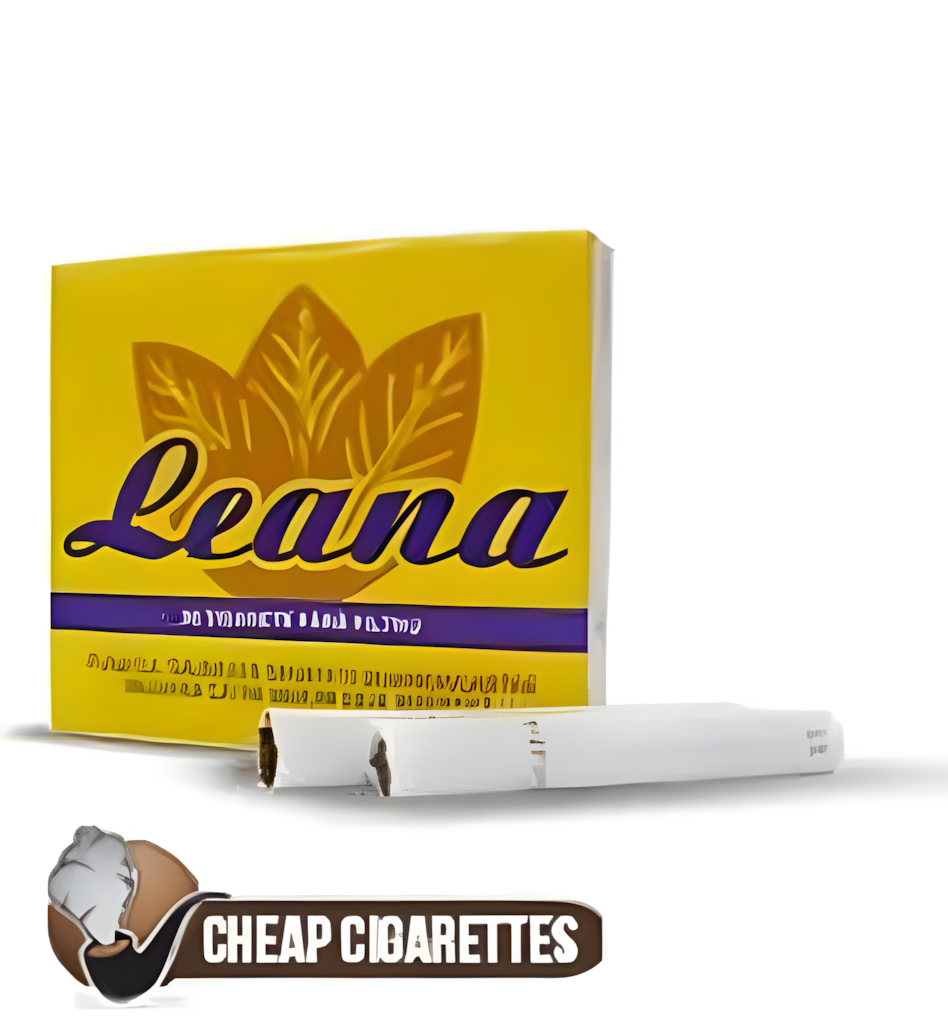 Leana Non-Filter Red King Size cigarettes, 20-stick hard box, single pack front view