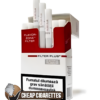 Marlboro Filter Plus Extra Silver King Size cigarettes, 20-stick hinge-lid box, front view