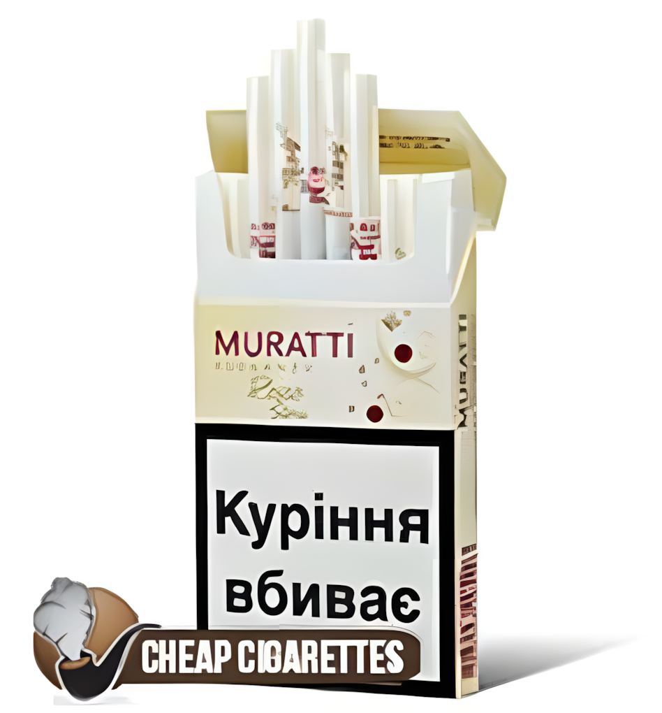 Muratti Rosso Super Slims cigarettes, 20-stick hinge-lid box, front view