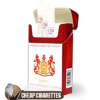 Pall Mall Red King Size cigarettes, 20-stick hinge-lid box, single pack front view