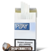 Play Hit Silver Super Slims cigarettes, carton of 10 packs of 20, flip-top box, front view