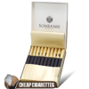 Sobranie Black Russian 100's cigarettes, 20-stick box, front view
