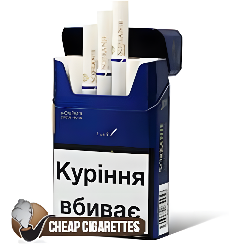 Sobranie Blue King Size cigarettes, 20-stick box, single pack front view