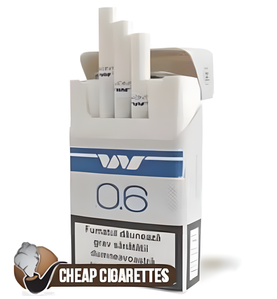 Wont Blue 0.6 King Size cigarettes, 20-stick box, front view