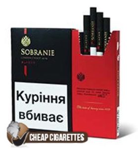 Buy Sobranie Super Slims Black Cigarettes Online - Free Shipping