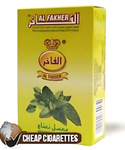 Al Fakher Mint Flavour hookah tobacco, 250 g factory-sealed box, front view