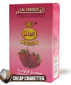 Al Fakher Strawberry Flavour hookah tobacco, 250 g pouch, front view