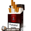 Avalon Full Flavor Red King Size cigarettes, 20-stick hinge-lid box, front view