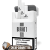 Beratt L White King Size cigarettes, carton of 10 packs of 20, sealed, angled view