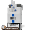 Beratt XL Silver King Size cigarettes, 20-stick hinge-lid box, single pack front view