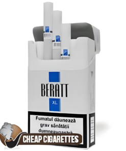 Beratt XL Silver King Size cigarettes, 20-stick hinge-lid box, single pack front view