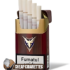Blood Blue King Size cigarettes, 20-stick hinge-lid box, front view