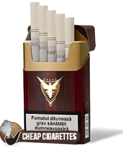 Blood Gold King Size cigarettes, 20-stick hinge-lid box, single pack front view