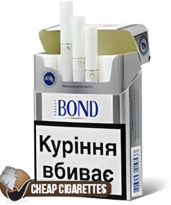 Bond Street XL Special Silver King Size cigarettes, 25-stick box, single pack front view
