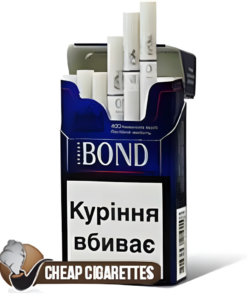 Bond Street Blue N.6 King Size cigarettes, 20-stick hinge-lid box, front view