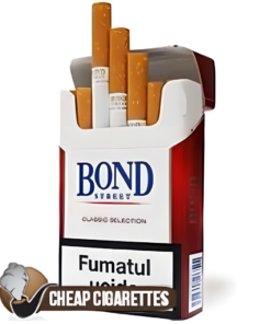 Bond Street Classic Selection Red King Size cigarettes, 20-stick hinge-lid box, front view