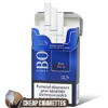 Bond Street Royal Blue Compact cigarettes, 20-stick hinge-lid box, front view