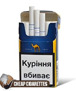 Camel Blue Compact cigarettes, 20-stick flip-top box, single pack front view