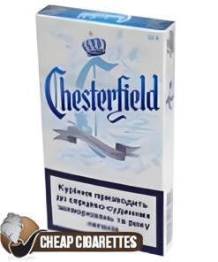 Chesterfield Ivory Super Slims cigarettes, 20-stick hinge-lid box, single pack front view