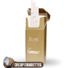 Cigaronne Classic Gold Slims cigarettes, 20-stick hinge-lid box, front view