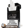 Cigaronne Exclusive Mini Black Compact cigarettes, 20-stick box, front view