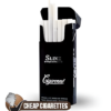 Cigaronne Exclusive Black Slims cigarettes, 20-stick hinge-lid box, front view
