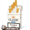 Classic Blue King Size cigarettes, 20-stick hinge-lid box, front view