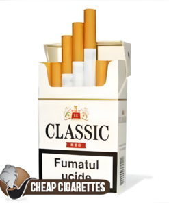 Classic Red King Size cigarettes, 20-stick flip-top pack, front view