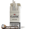 Classic Silver Slims cigarettes, 20-stick hinge-lid box, front view