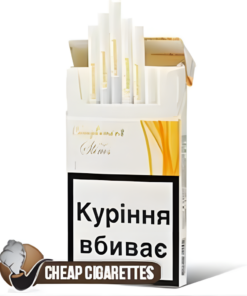 Compliment 1 White Super Slims cigarettes, 20-stick box, front view