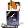 Cosmos Red King Size cigarettes, 20-stick hinge-lid box, front view
