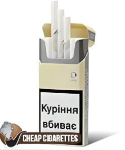 Davidoff Gold Slims cigarettes, 20-stick slim box, front view